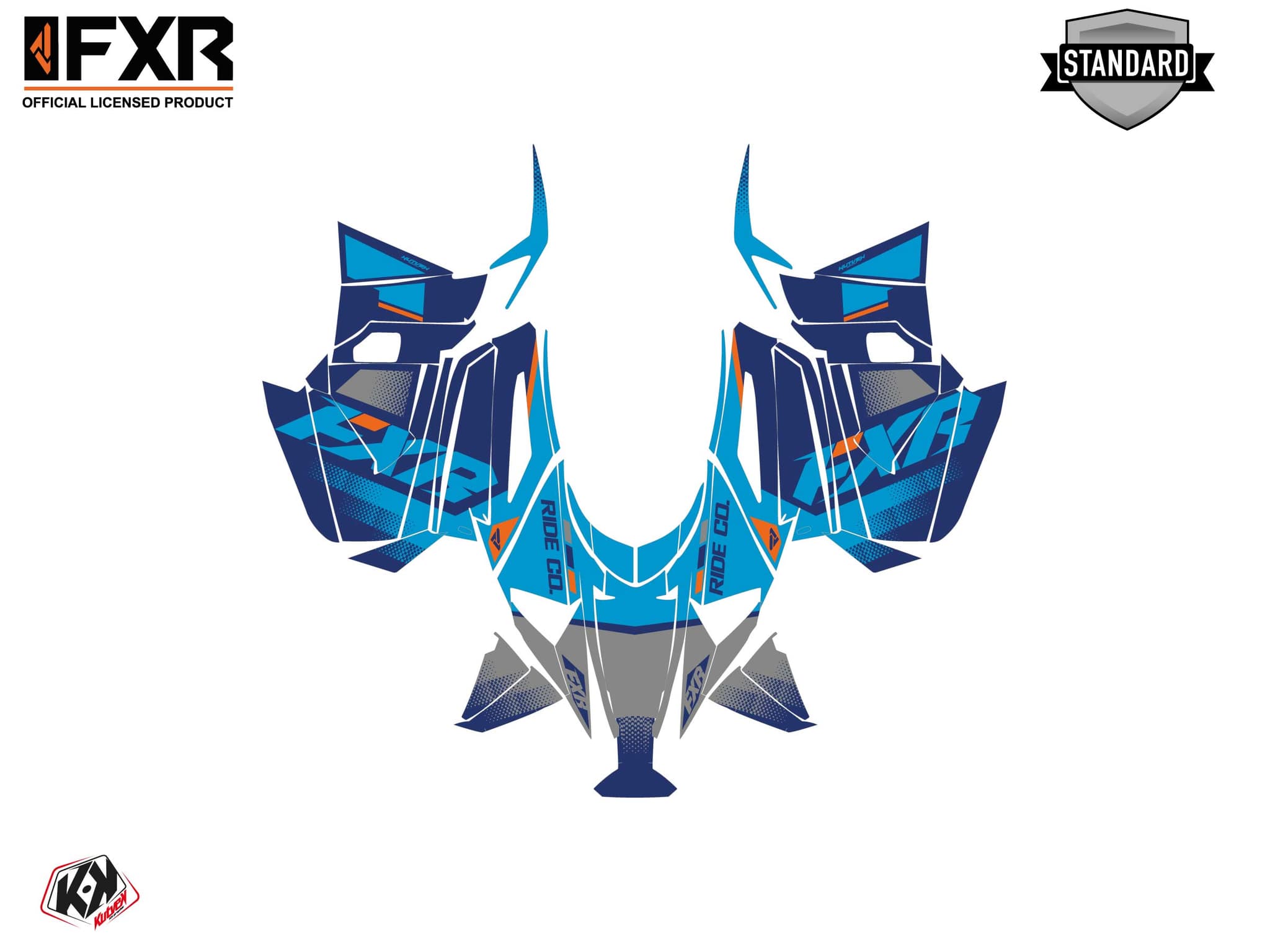 Snowmobile YAMAHA MOUNTAIN MAX LE SKAL Blue graphic kit | Yamaha | Kutvek - View 2