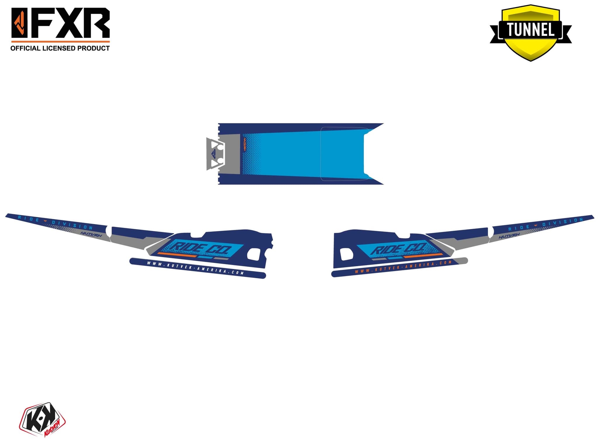 Snowmobile YAMAHA MOUNTAIN MAX LE SKAL Blue graphic kit | Yamaha | Kutvek - View 5
