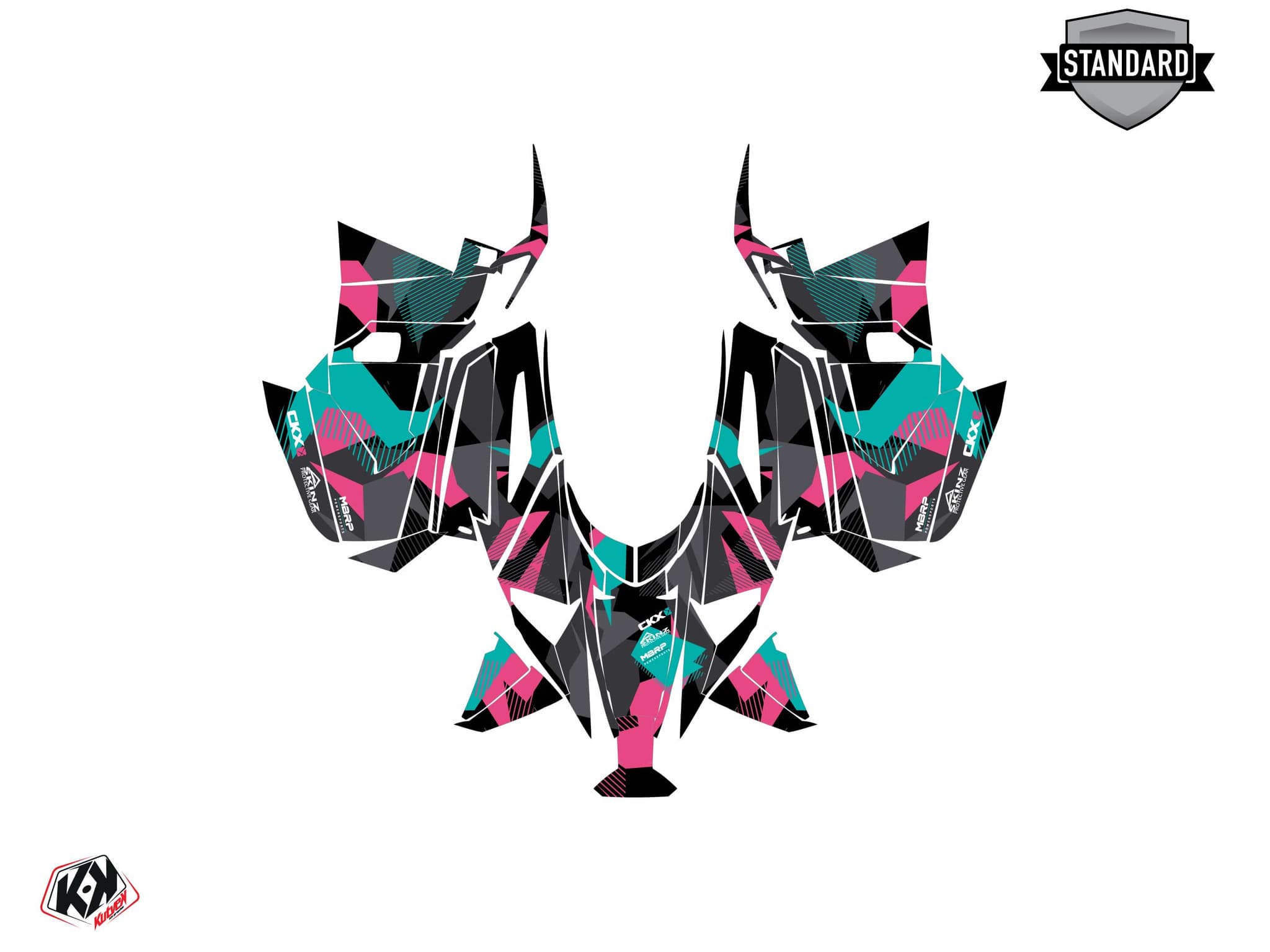 Kit de decoración Motonieve YAMAHA MOUNTAIN MAX LE UNIT Rosa | Yamaha | Kutvek - View 2