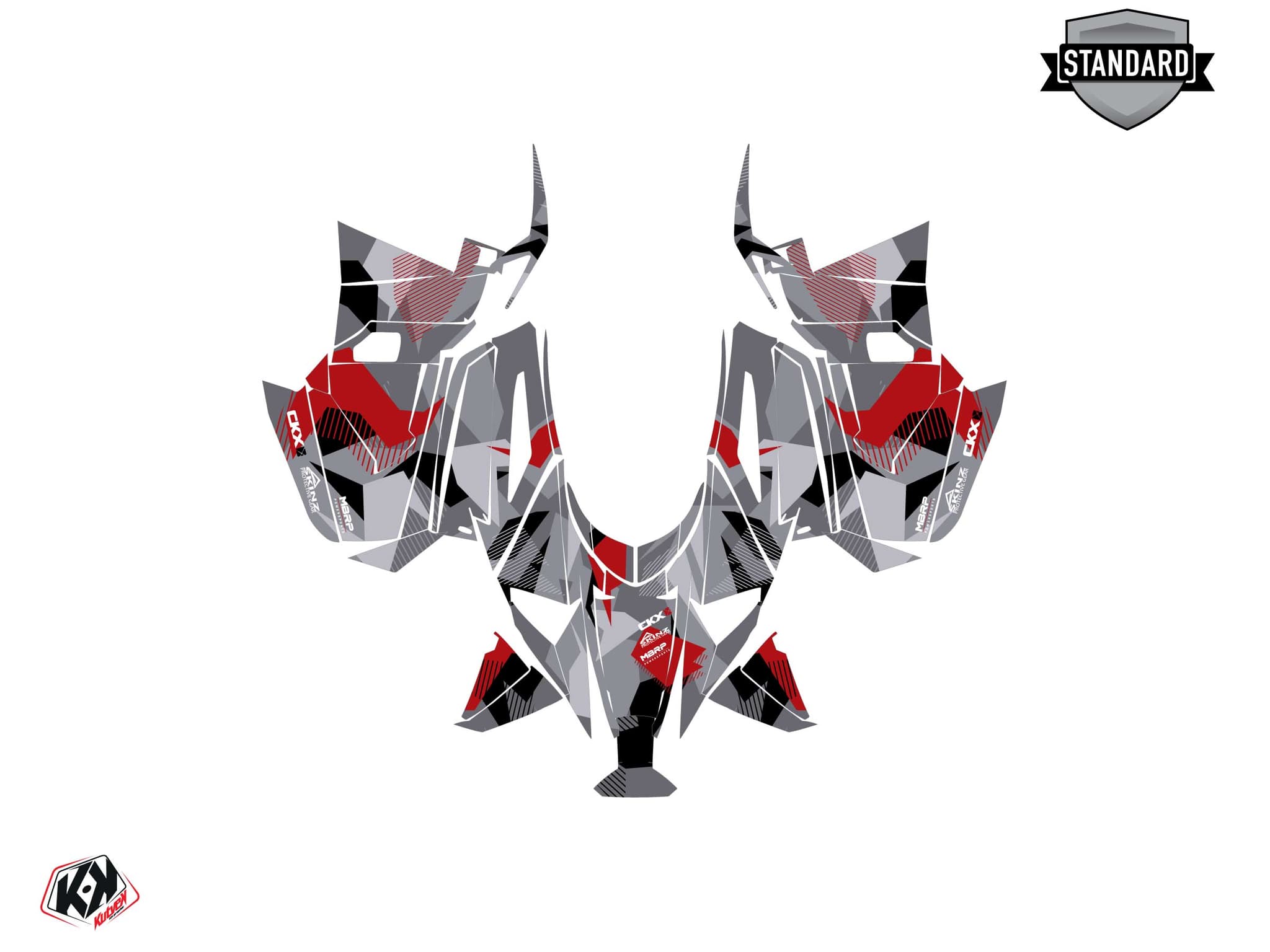 Kit de decoración Motonieve YAMAHA MOUNTAIN MAX LE UNIT Rojo | Yamaha | Kutvek - View 2