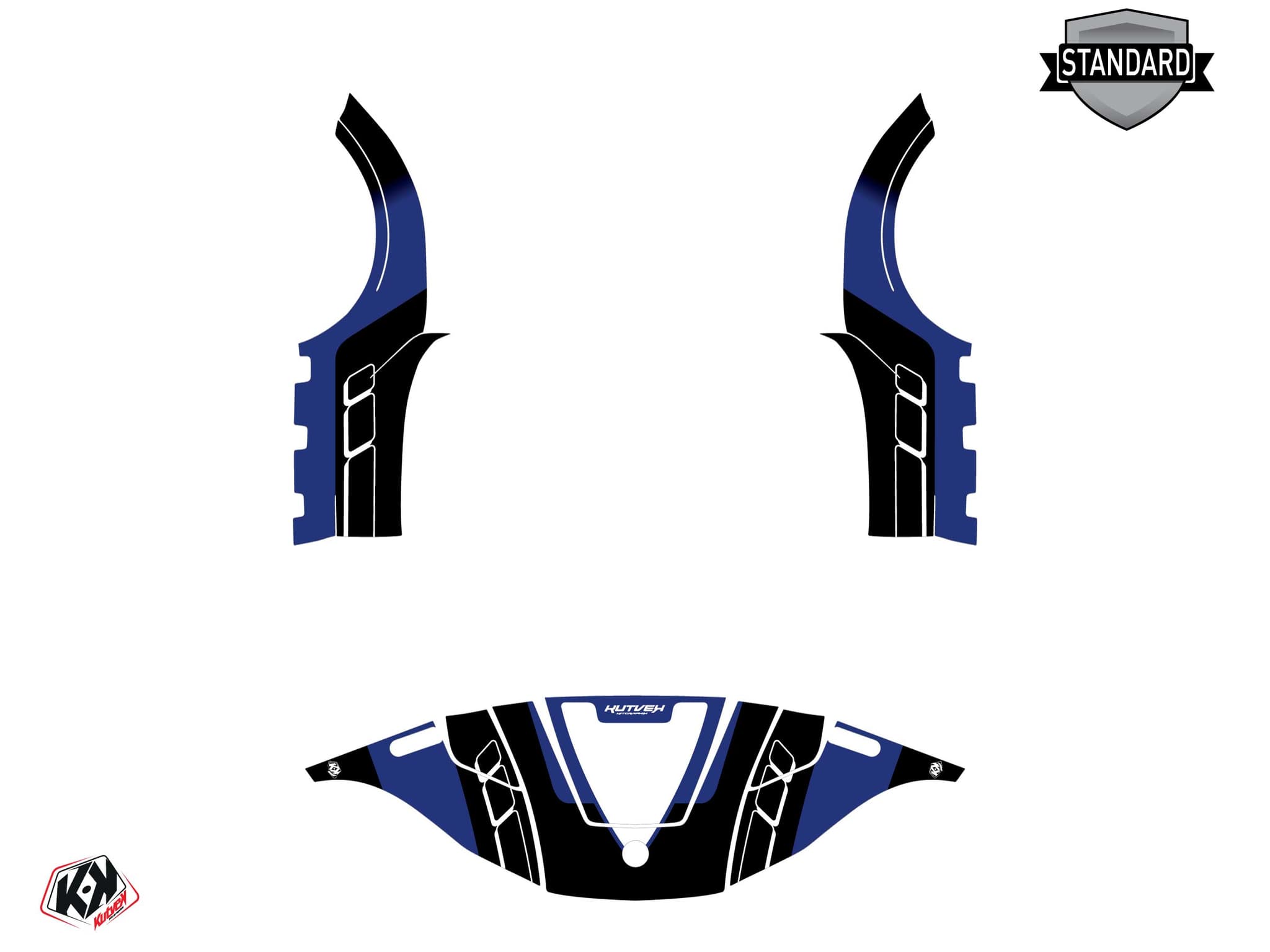 Kit graphique Hybride Vintage Yamaha G 29 Bleu | Yamaha | Kutvek - View 3