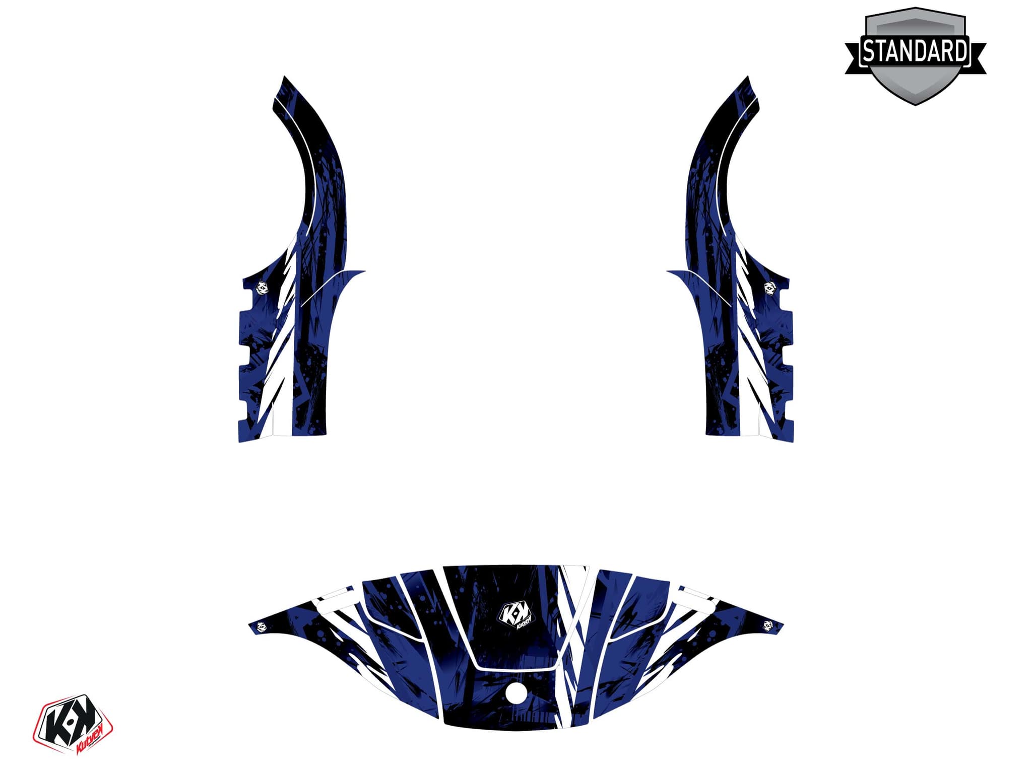 kit graphique  wild bleu golf cart yamaha g 29 | Yamaha | Kutvek - View 3