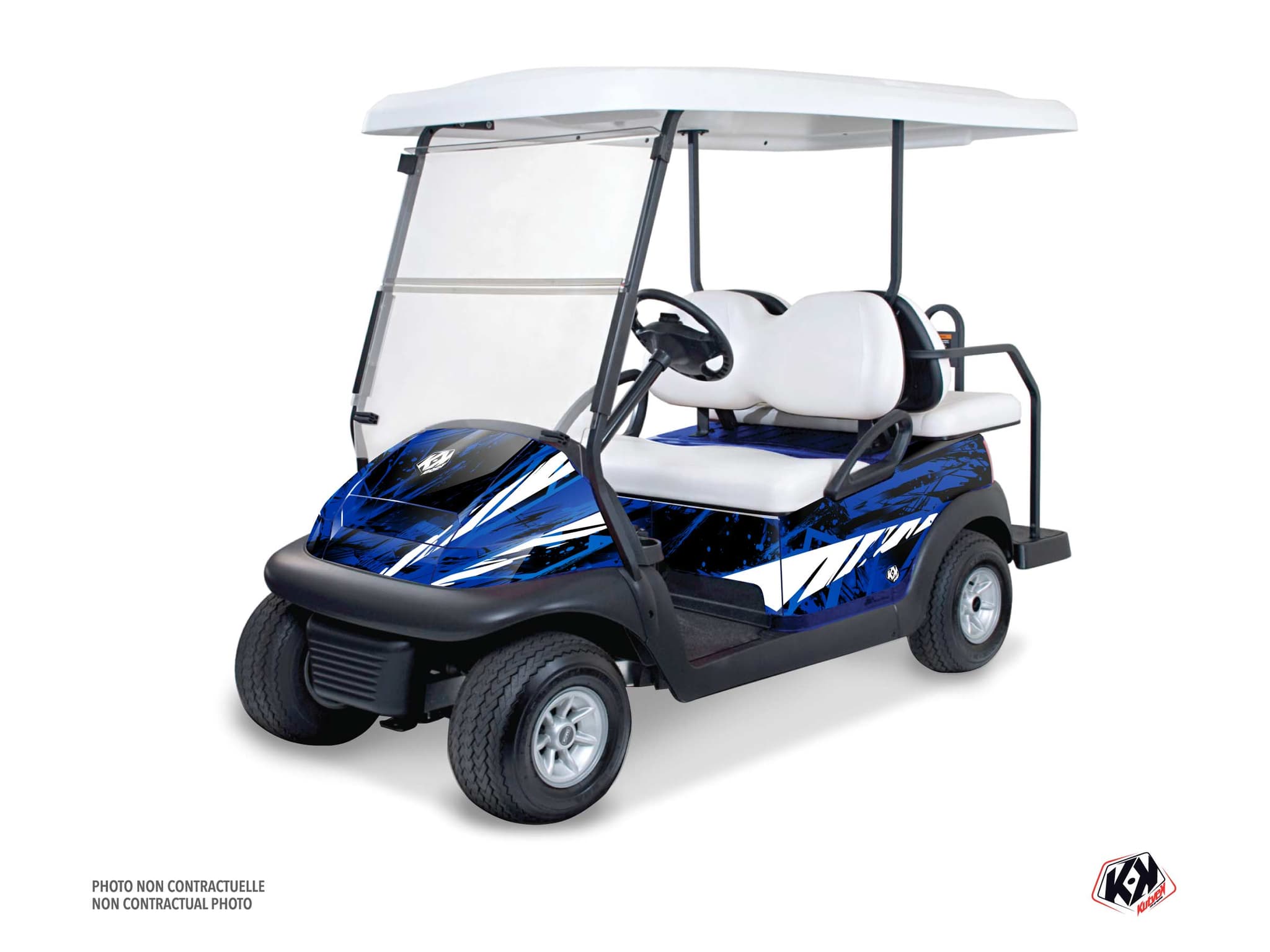 kit graphique  wild bleu golf cart yamaha g 29