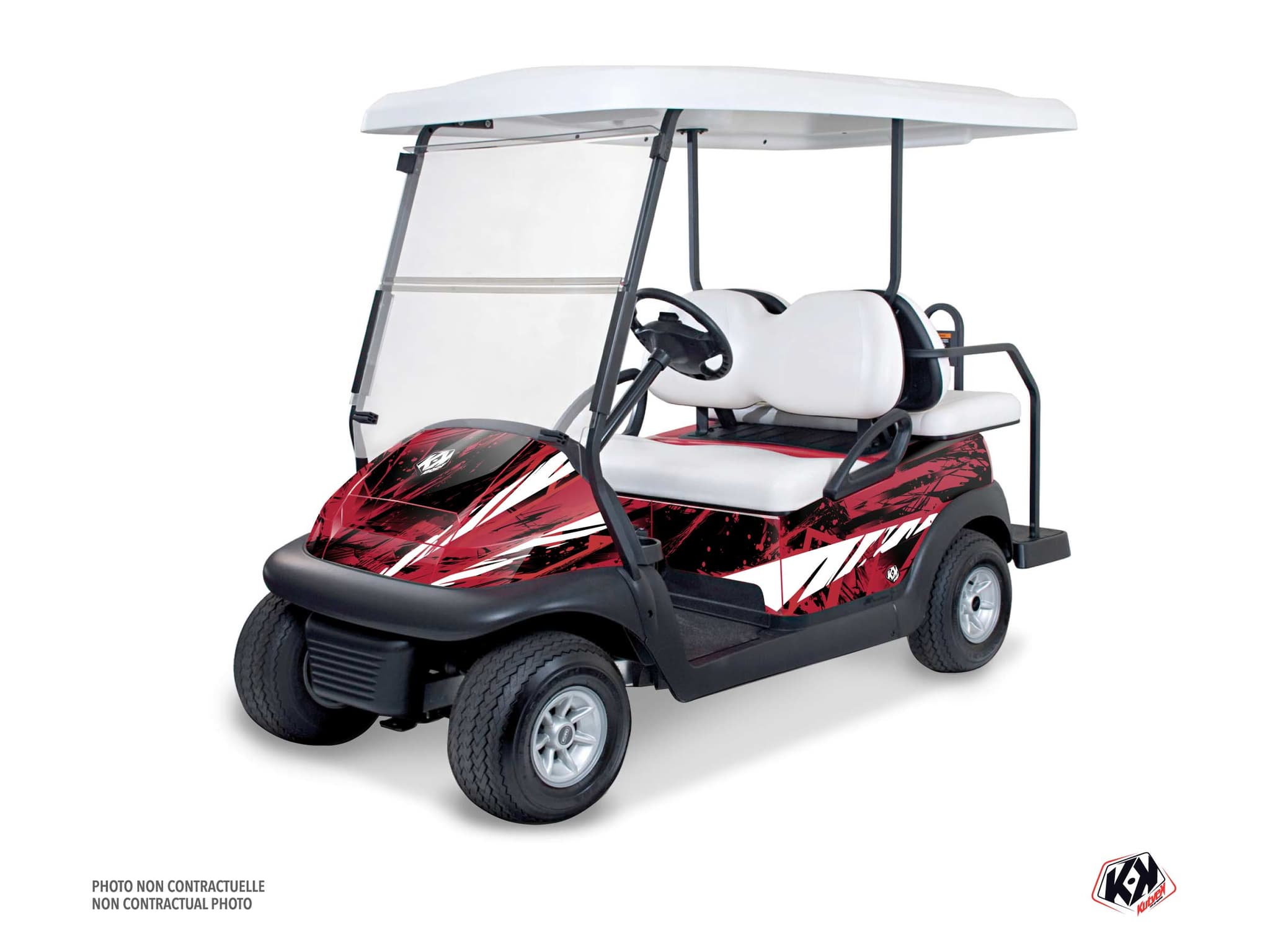 kit graphique  wild rouge golf cart yamaha g 29