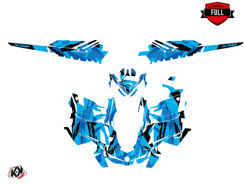 snowmobile skidoo backcountry sport icecamo blue  graphic kit | Skidoo | Kutvek - View 3