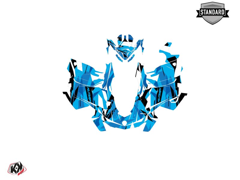Kit graphique Motoneige SKIDOO GRAND TOURING LIMITED 600R E-TEC ICECAMO Bleu | Skidoo | Kutvek - View 2