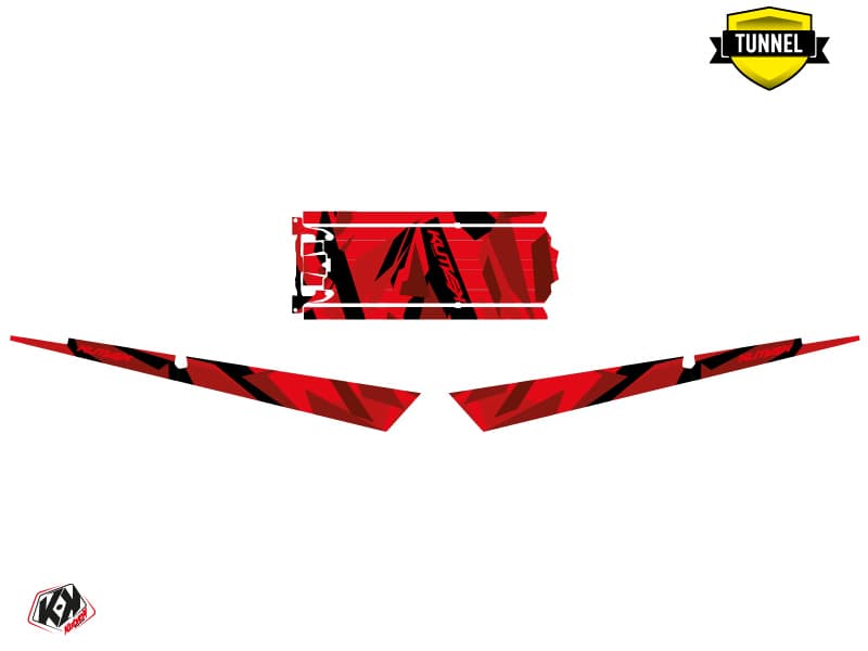 Snowmobile POLARIS RMK PRO AXYS ICECAMO Red graphic kit | Polaris | Kutvek - View 5