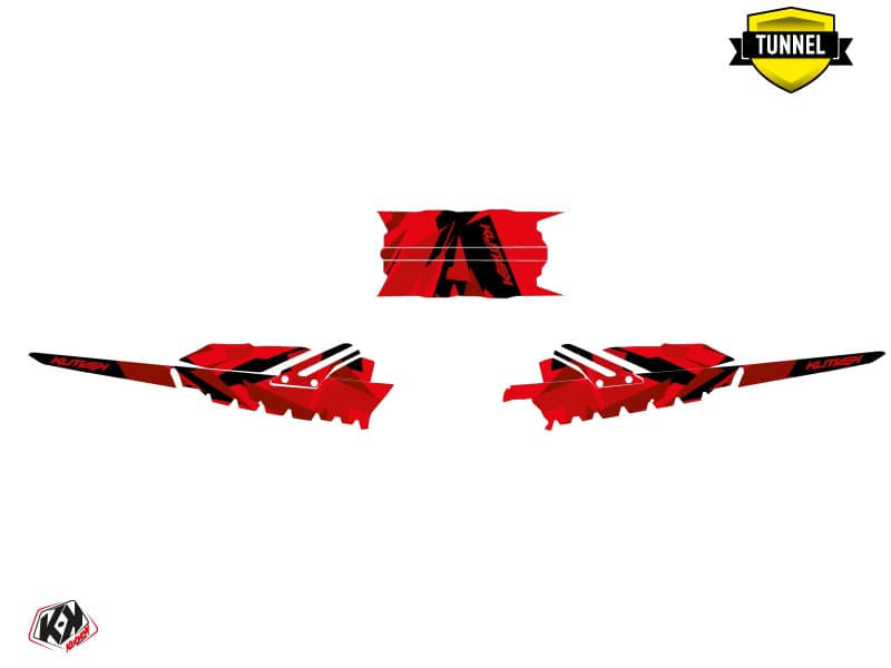 snowmobile skidoo backcountry sport icecamo red  graphic kit | Skidoo | Kutvek - View 5