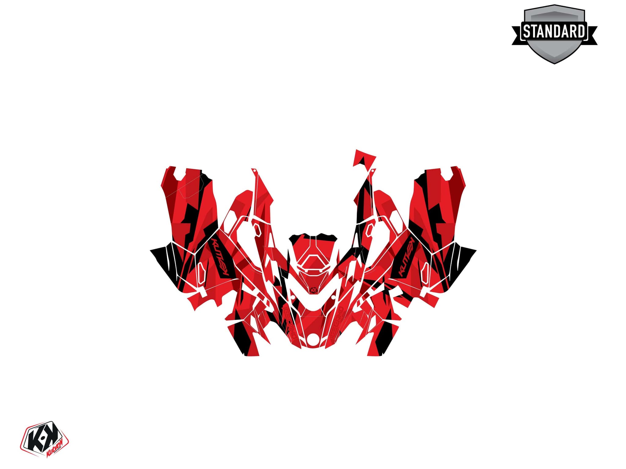 kit graphique motoneige lynx boondocker ds icecamo rouge | Lynx | Kutvek - View 2