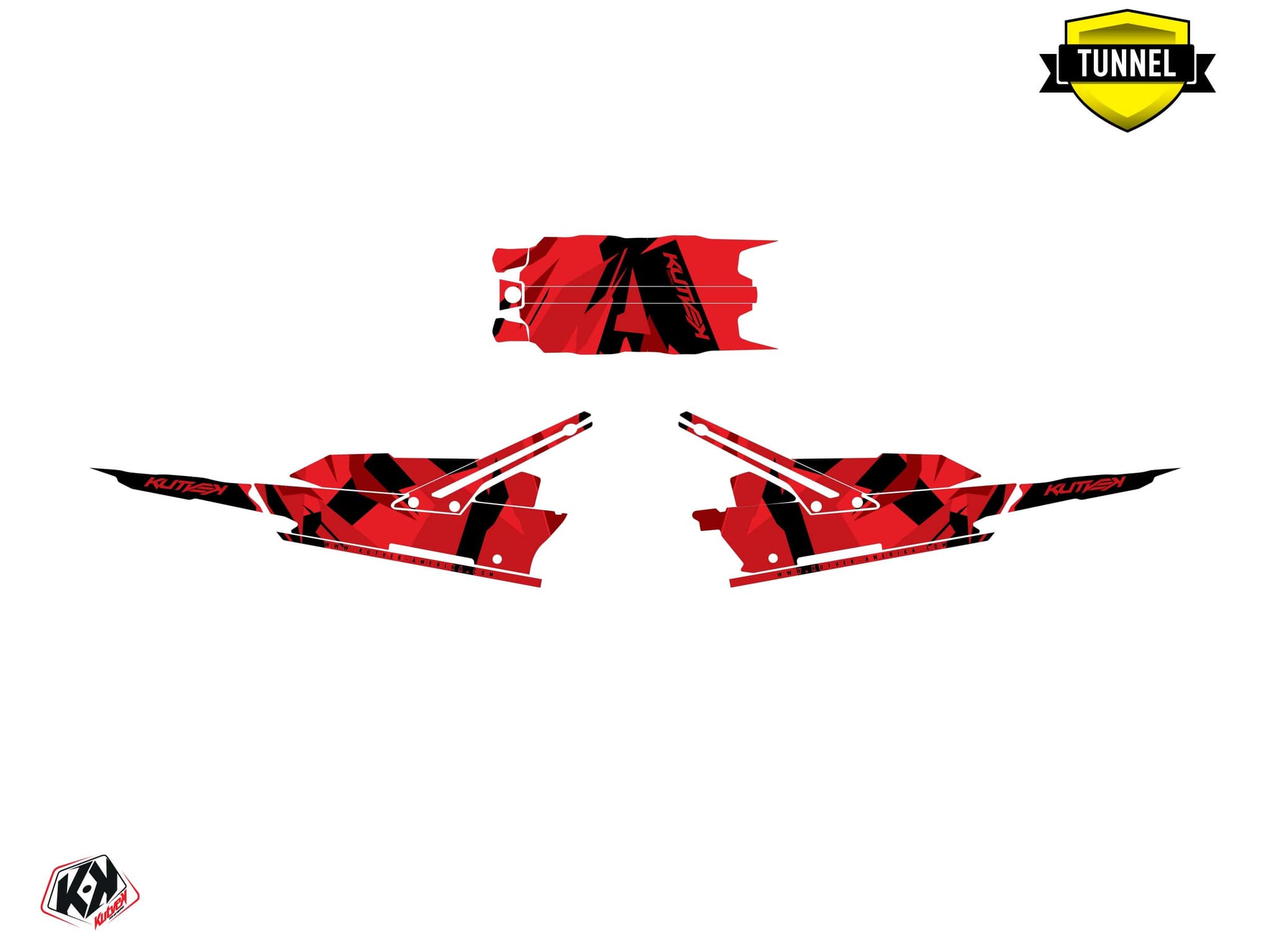 kit graphique motoneige lynx boondocker ds icecamo rouge | Lynx | Kutvek - View 5