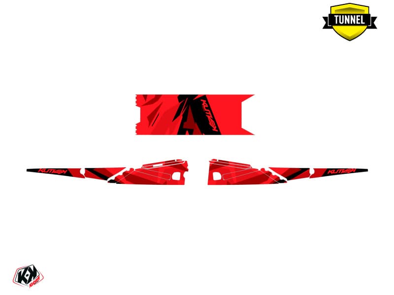 Snowmobile YAMAHA SIDEWINDER SRX ICECAMO Red graphic kit | Yamaha | Kutvek - View 5