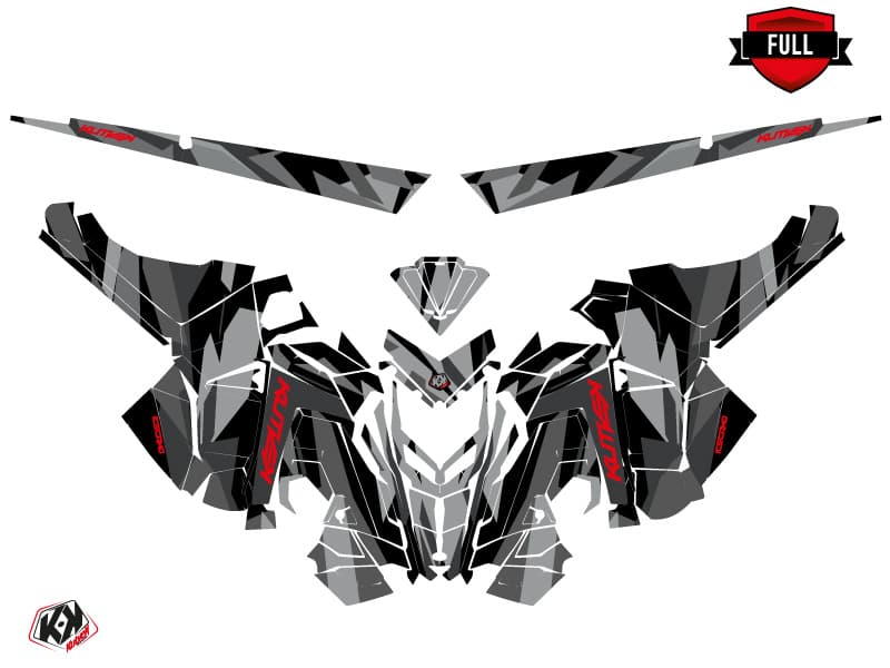 Snowmobile POLARIS RMK PRO AXYS ICECAMO Black-Red graphic kit | Polaris | Kutvek - View 3