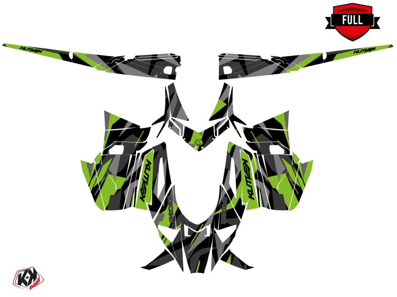 kit de decoración motoneige arctic cat m alpha one icecamo negro-verde | Arctic Cat | Kutvek - View 3