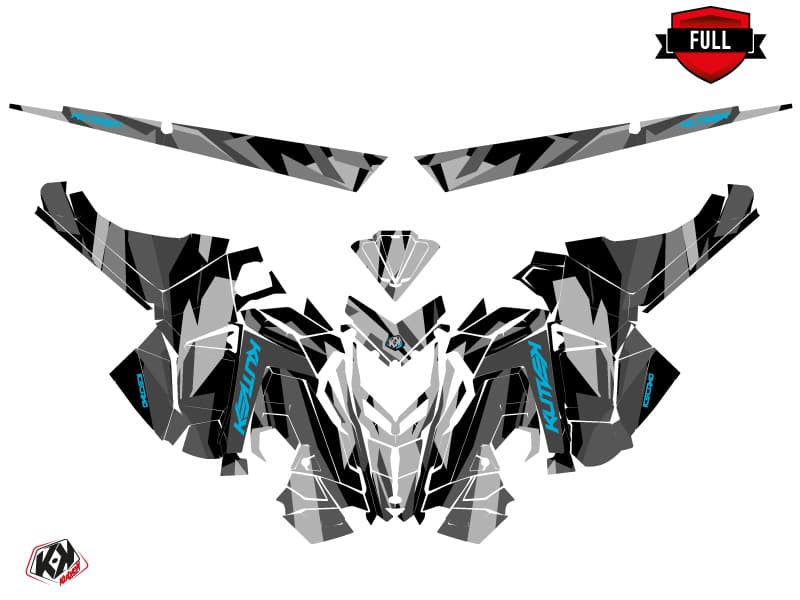 Snowmobile POLARIS RMK PRO AXYS ICECAMO Black-Blue graphic kit | Polaris | Kutvek - View 3