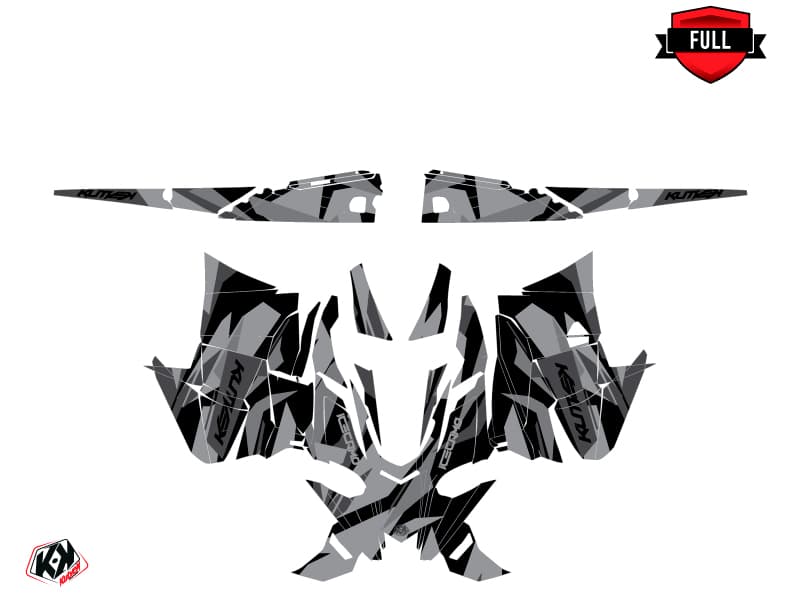 Snowmobile YAMAHA SIDEWINDER SRX ICECAMO Black graphic kit | Yamaha | Kutvek - View 3