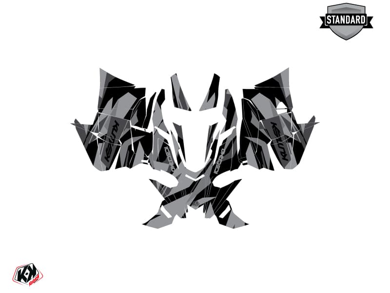 Snowmobile YAMAHA SIDEWINDER SRX ICECAMO Black graphic kit | Yamaha | Kutvek - View 2