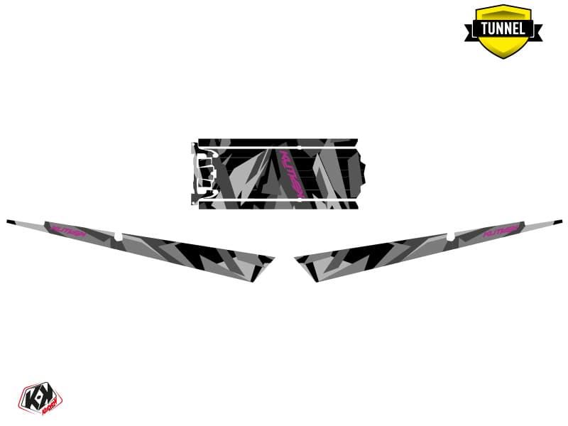 Snowmobile POLARIS RMK PRO AXYS ICECAMO Black-Pink graphic kit | Polaris | Kutvek - View 5