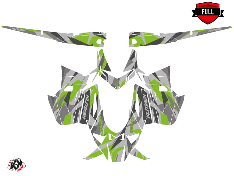 Snowmobile ARCTIC CAT M ALPHA ONE ICECAMO Grey-Green graphic kit | Arctic Cat | Kutvek - View 3