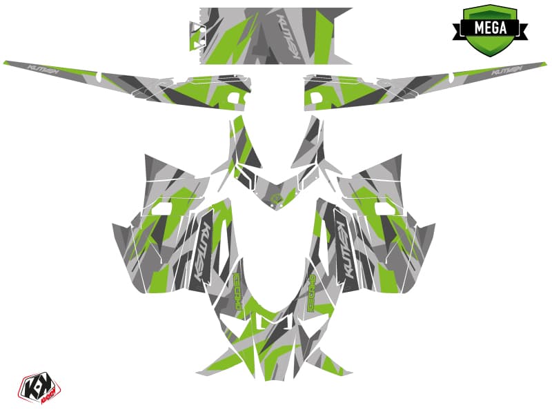 Snowmobile ARCTIC CAT M ALPHA ONE ICECAMO Grey-Green graphic kit | Arctic Cat | Kutvek - View 4