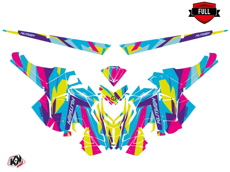 Snowmobile POLARIS RMK PRO AXYS ICECAMO Blue-Mauve graphic kit | Polaris | Kutvek - View 3