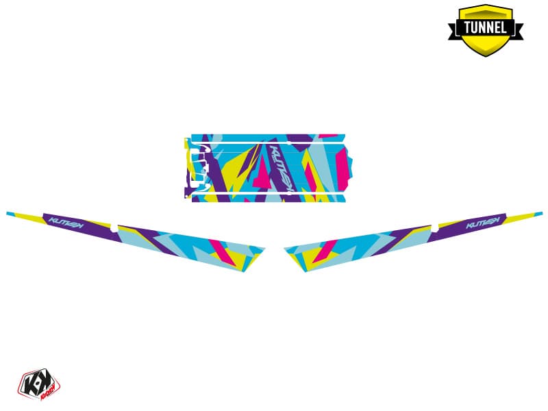 Snowmobile POLARIS RMK PRO AXYS ICECAMO Blue-Mauve graphic kit | Polaris | Kutvek - View 5