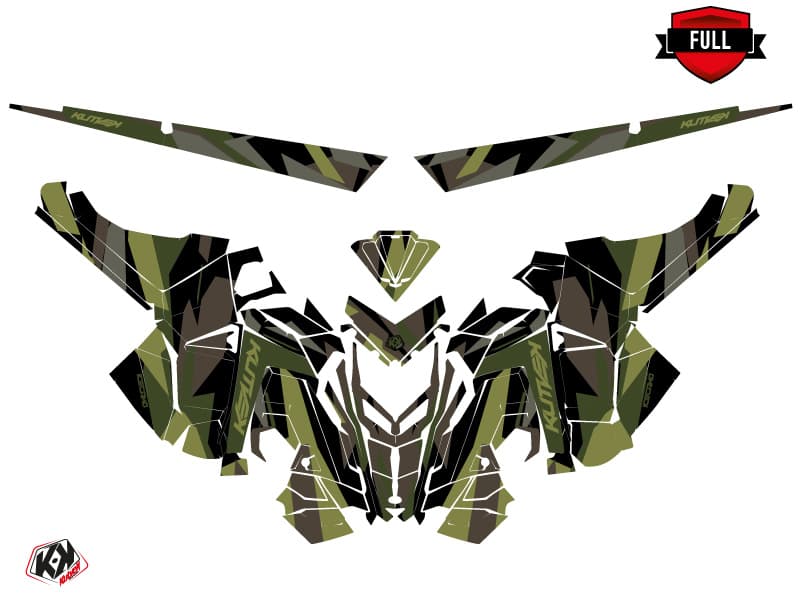 Snowmobile POLARIS RMK PRO AXYS ICECAMO Black-khaki graphic kit | Polaris | Kutvek - View 3