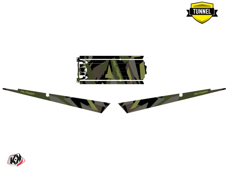 Snowmobile POLARIS RMK PRO AXYS ICECAMO Black-khaki graphic kit | Polaris | Kutvek - View 5