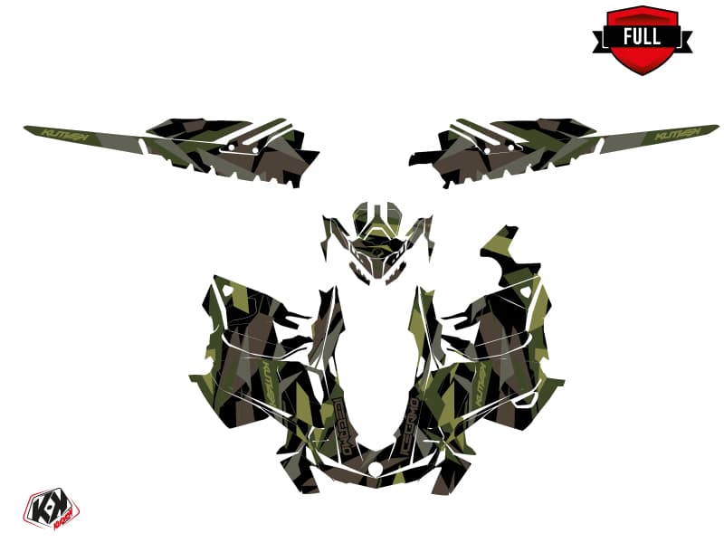 snowmobile skidoo backcountry sport icecamo black-khaki  graphic kit | Skidoo | Kutvek - View 3