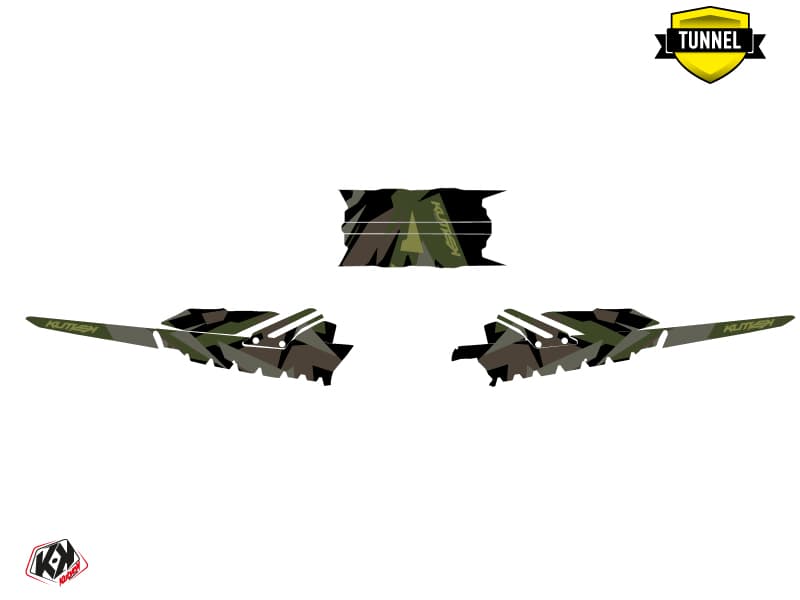 snowmobile skidoo backcountry sport icecamo black-khaki  graphic kit | Skidoo | Kutvek - View 5