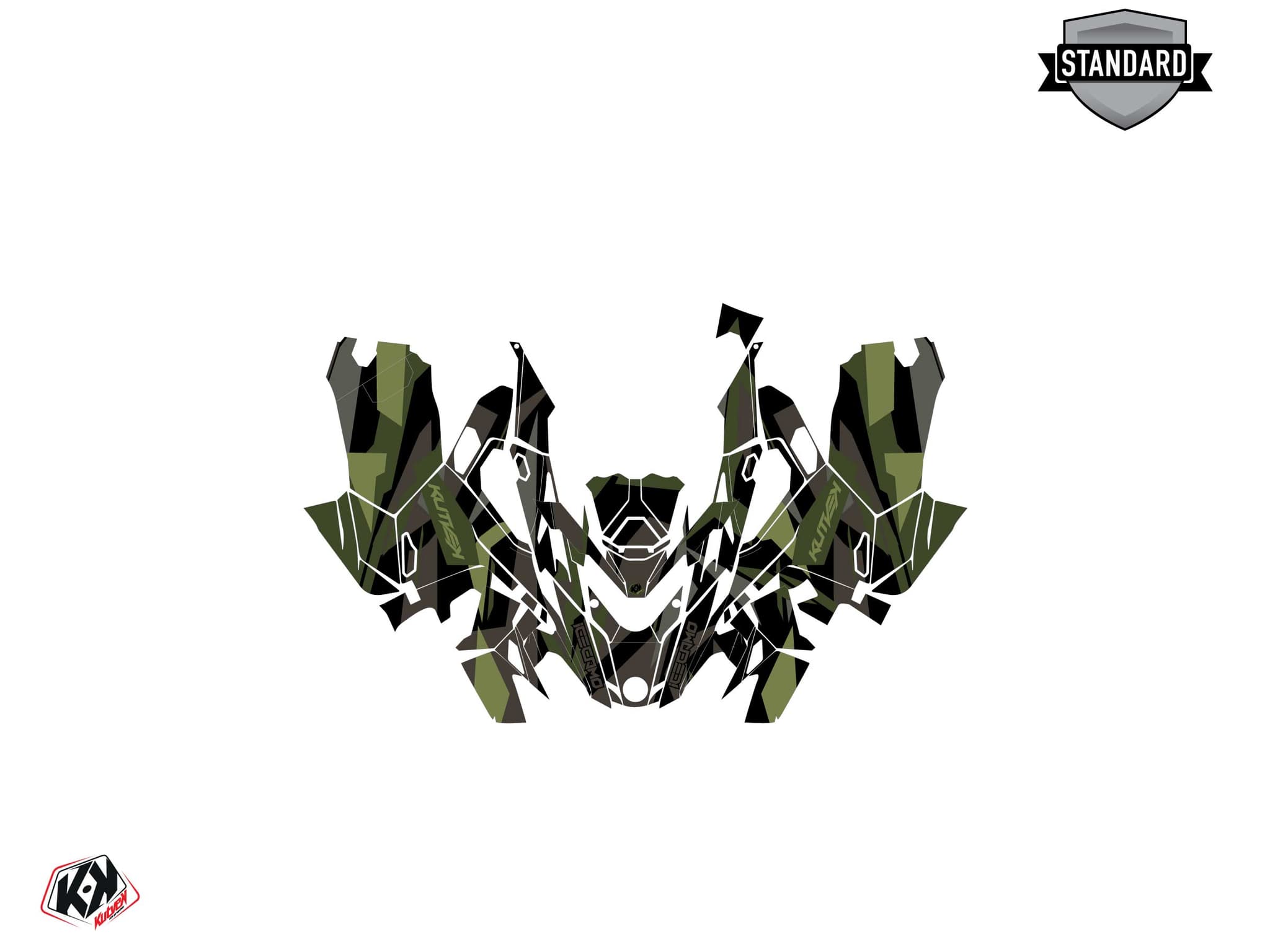 snowmobile lynx boondocker ds icecamo black-khaki  graphic kit | Lynx | Kutvek - View 2