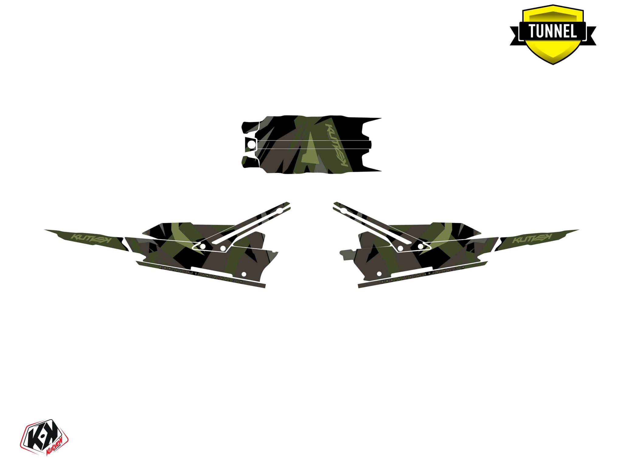 snowmobile lynx boondocker ds icecamo black-khaki  graphic kit | Lynx | Kutvek - View 5