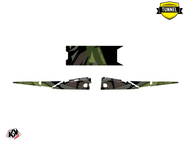 Snowmobile YAMAHA SIDEWINDER SRX ICECAMO Black-khaki graphic kit | Yamaha | Kutvek - View 5