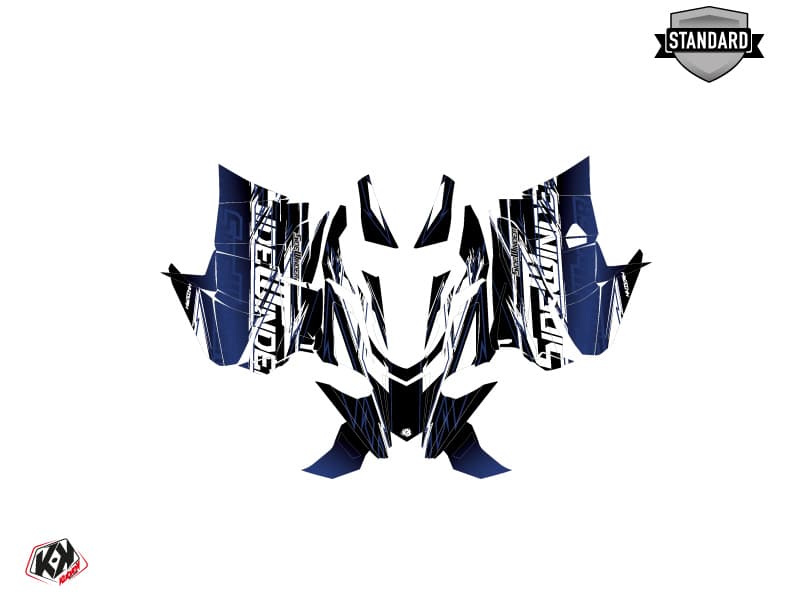 Snowmobile YAMAHA SIDEWINDER SRX MISSION Blue graphic kit | Yamaha | Kutvek - View 2