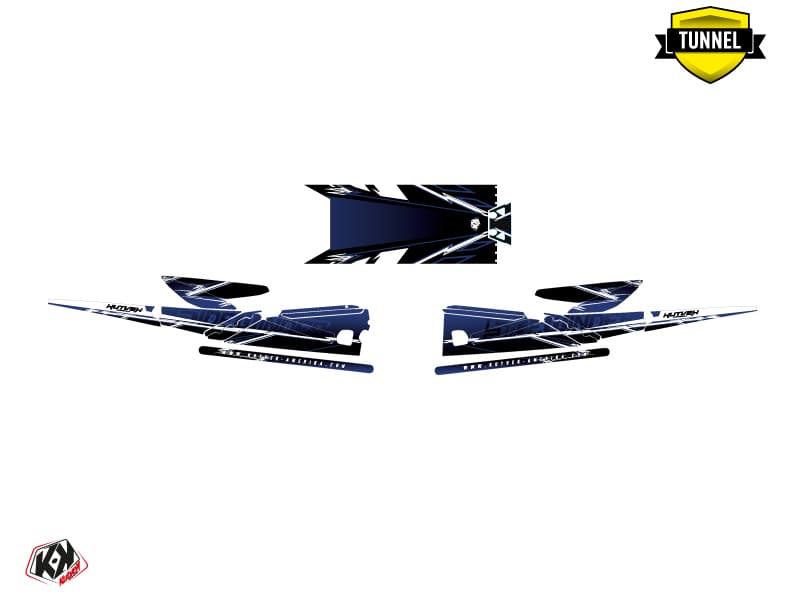 Snowmobile YAMAHA SIDEWINDER SRX MISSION Blue graphic kit | Yamaha | Kutvek - View 5