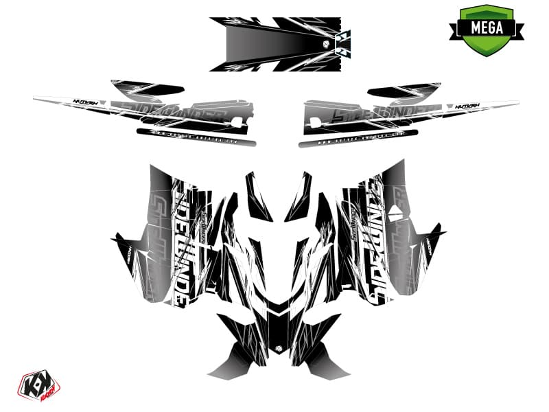 Snowmobile YAMAHA SIDEWINDER SRX MISSION Grey graphic kit | Yamaha | Kutvek - View 4
