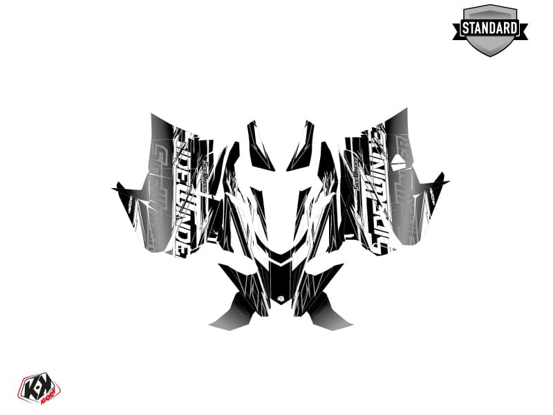 Snowmobile YAMAHA SIDEWINDER SRX MISSION Grey graphic kit | Yamaha | Kutvek - View 2