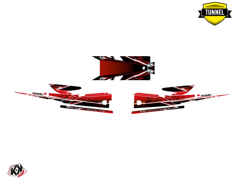 Snowmobile YAMAHA SIDEWINDER SRX MISSION Red graphic kit | Yamaha | Kutvek - View 5