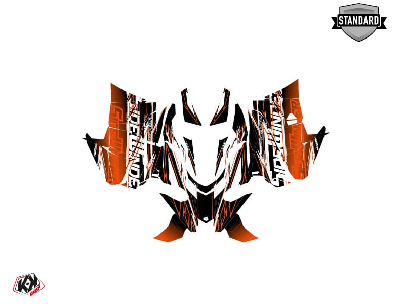 Snowmobile YAMAHA SIDEWINDER SRX MISSION Orange graphic kit | Yamaha | Kutvek - View 2