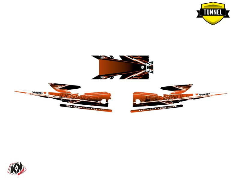 Snowmobile YAMAHA SIDEWINDER SRX MISSION Orange graphic kit | Yamaha | Kutvek - View 5