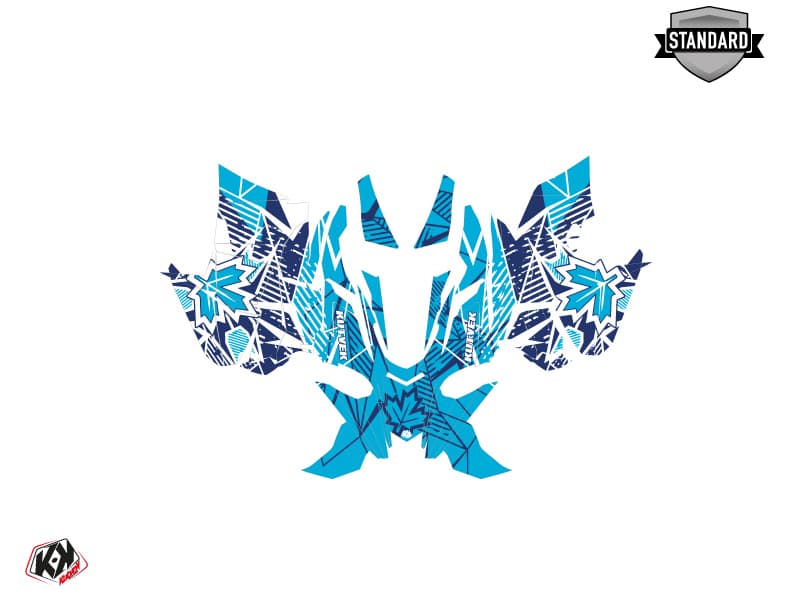Snowmobile YAMAHA SIDEWINDER SRX REQUIEM Blue graphic kit | Yamaha | Kutvek - View 2