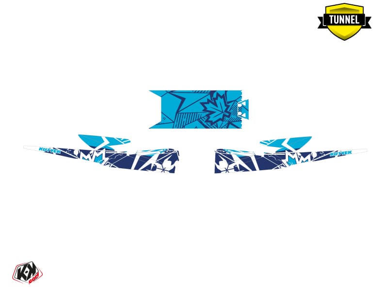 Snowmobile YAMAHA SIDEWINDER SRX REQUIEM Blue graphic kit | Yamaha | Kutvek - View 5