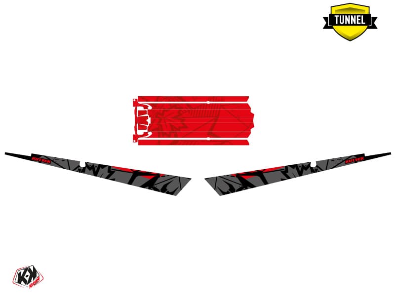 Snowmobile POLARIS RMK PRO AXYS REQUIEM Black-Red graphic kit | Polaris | Kutvek - View 5