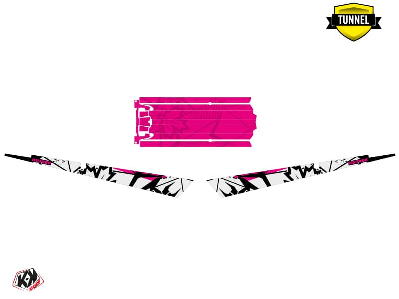 Snowmobile POLARIS RMK PRO AXYS REQUIEM Pink-White graphic kit | Polaris | Kutvek - View 5