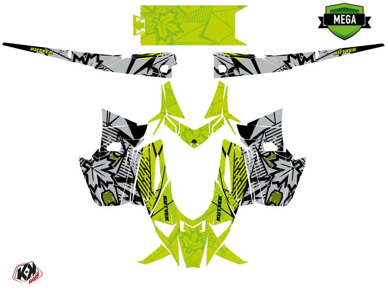 kit de decoración motoneige arctic cat m alpha one requiem gris-verde | Arctic Cat | Kutvek - View 4