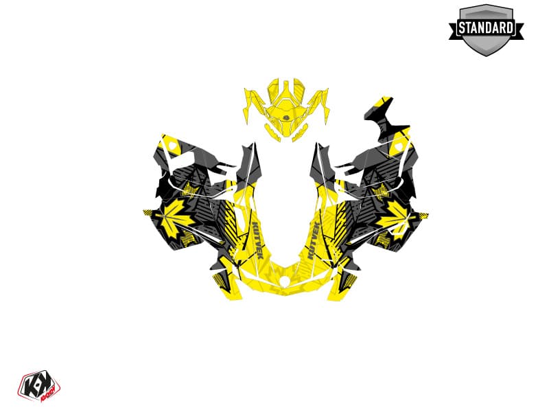 Kit graphique Motoneige SKIDOO GRAND TOURING LIMITED 600R E-TEC REQUIEM Jaune | Skidoo | Kutvek - View 2