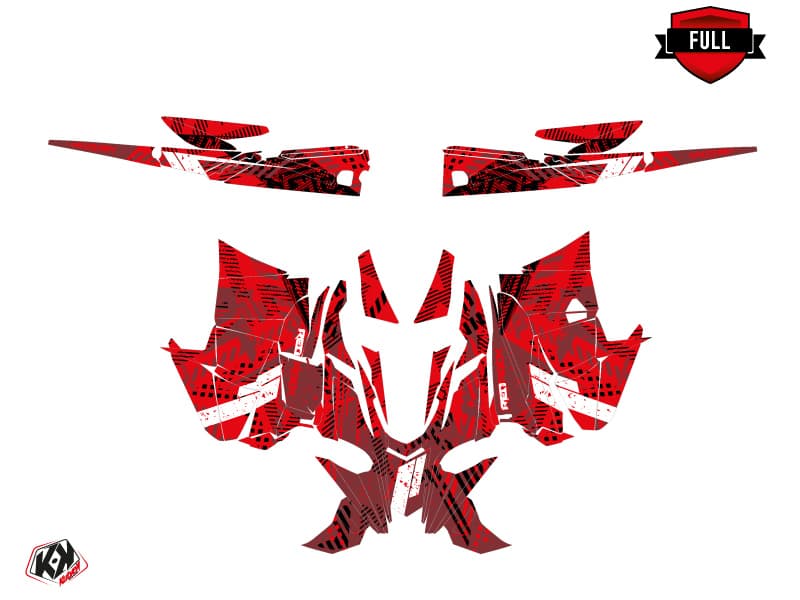 Snowmobile YAMAHA SIDEWINDER SRX REDROCK Red graphic kit | Yamaha | Kutvek - View 3