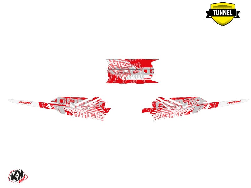 snowmobile skidoo backcountry sport redrock red-white  graphic kit | Skidoo | Kutvek - View 5