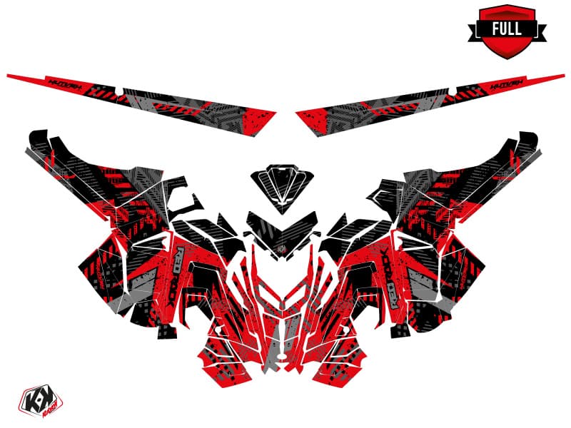 Snowmobile POLARIS RMK PRO AXYS REDROCK Black-Red graphic kit | Polaris | Kutvek - View 3