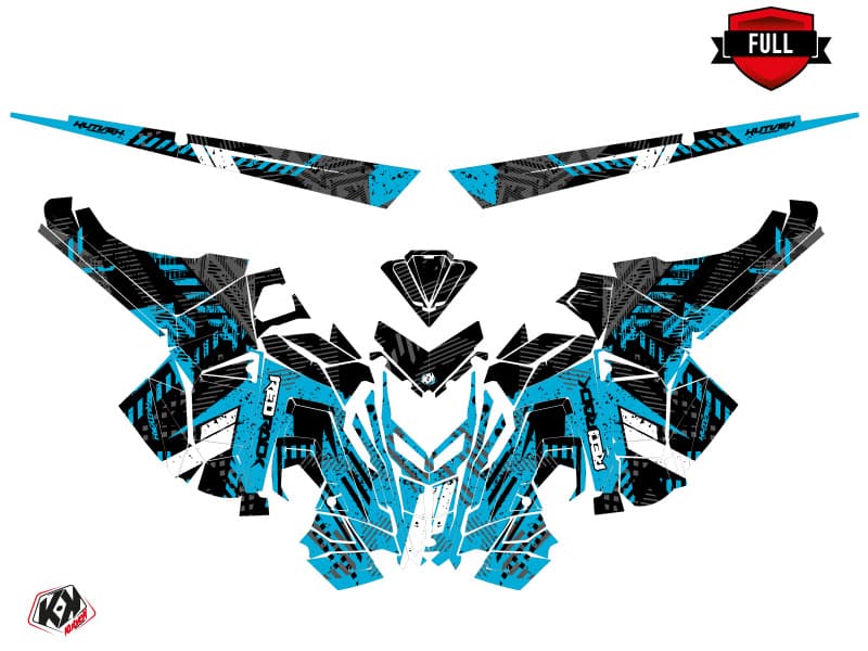 Snowmobile POLARIS RMK PRO AXYS REDROCK Black-Blue graphic kit | Polaris | Kutvek - View 3