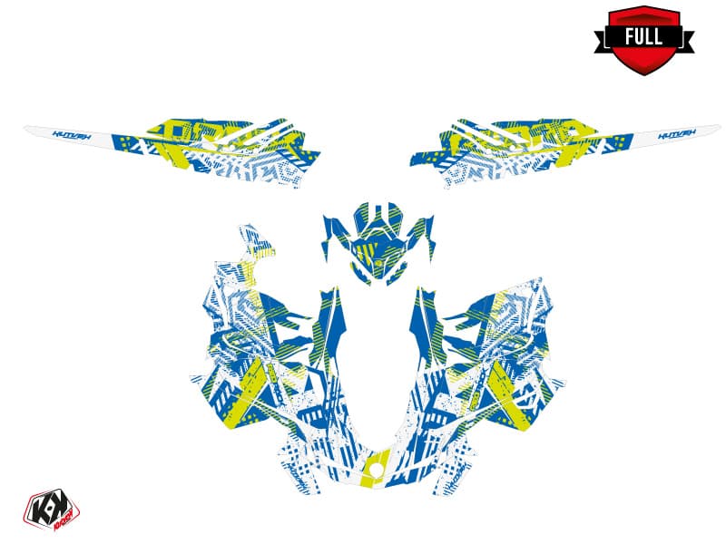 snowmobile skidoo backcountry sport redrock blue-white  graphic kit | Skidoo | Kutvek - View 3